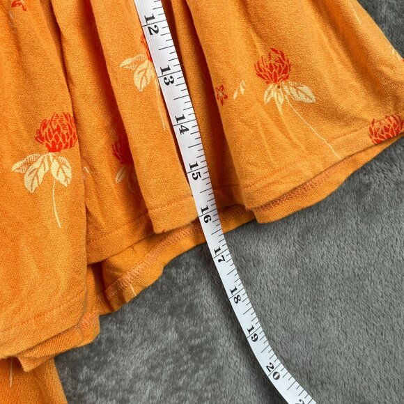 Free People Lana Off Shoulder Tunic Top Women’s Small Golden Poppy Floral NWT - Picture 10 of 11